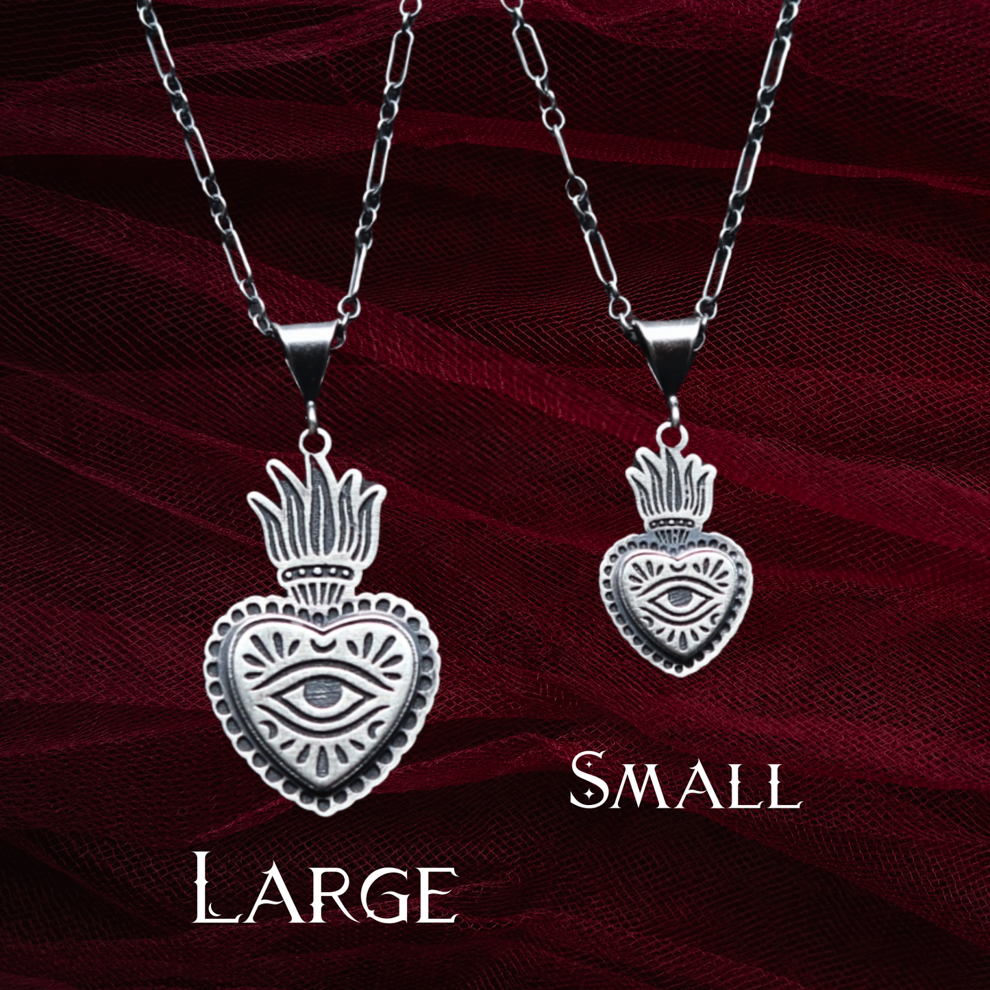 Flaming Heart Charm