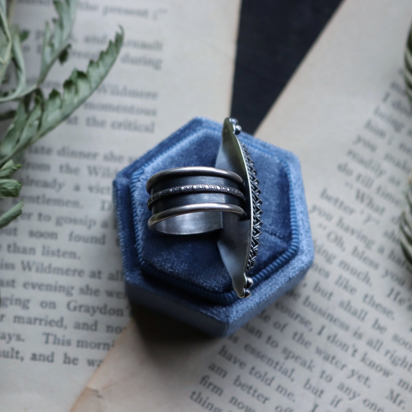 Labradorite Statment Ring (Size 8)
