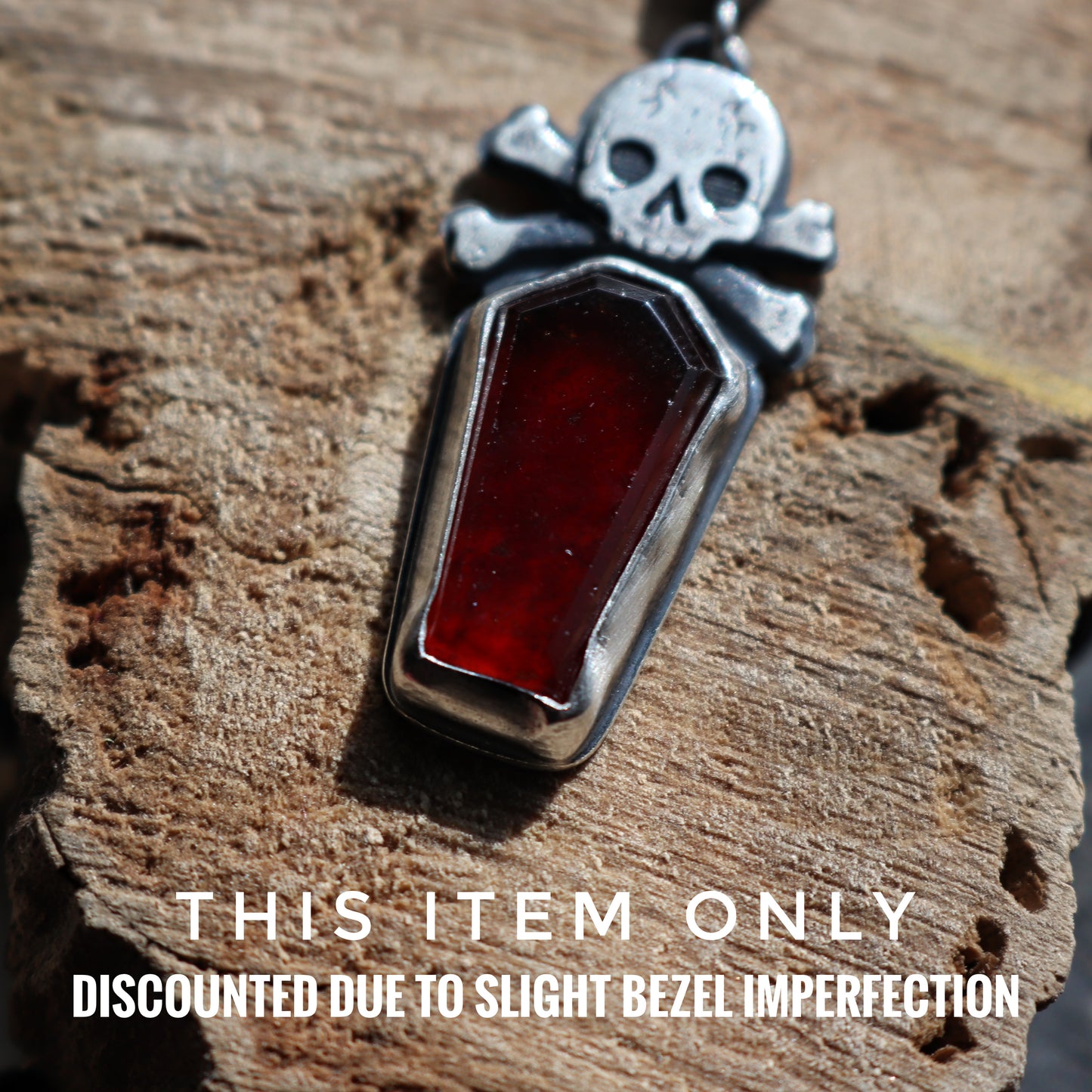 Gemstone Skull Necklace