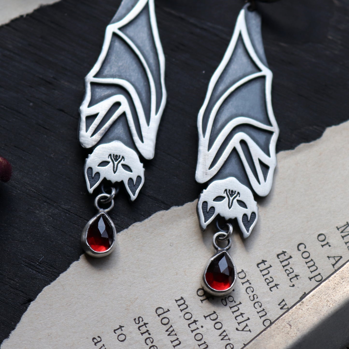 Large Bat Earrings