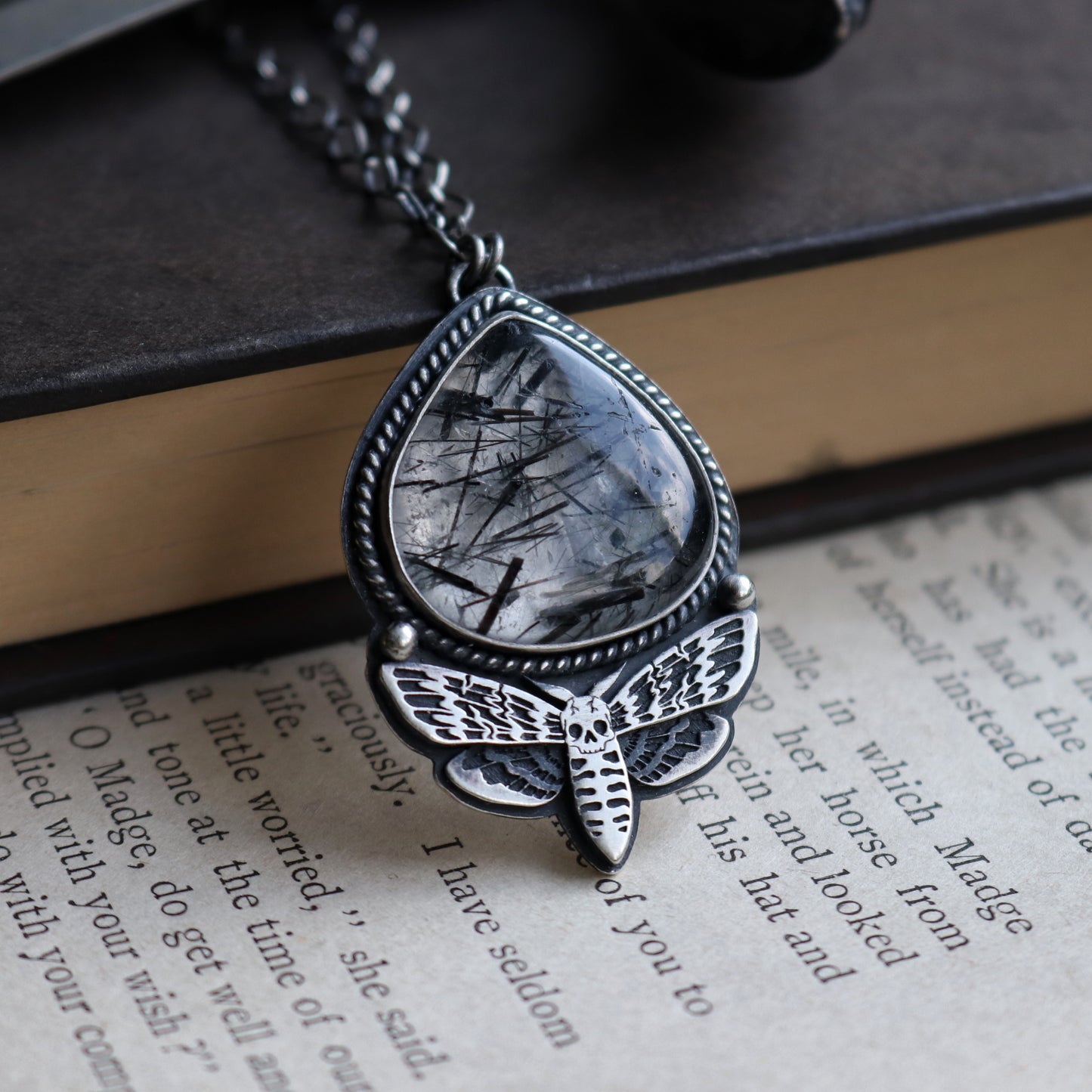 Deaths Head Moth Pendant
