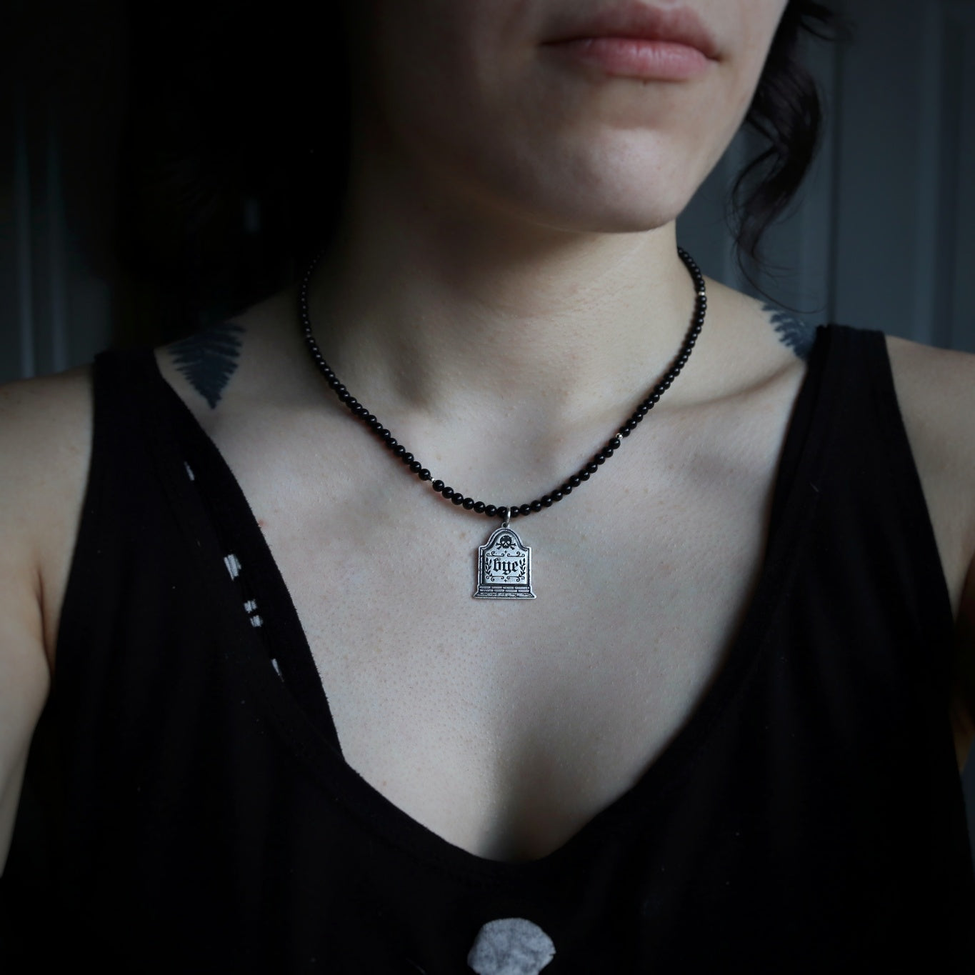 Gravestone Beaded Necklace