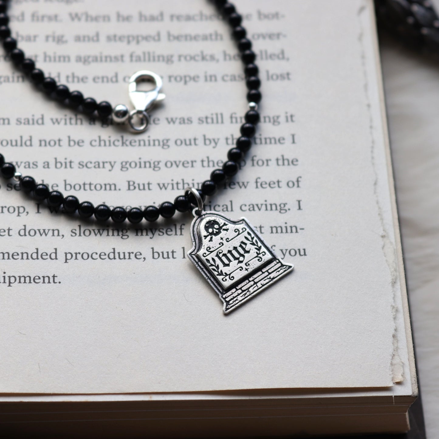 Gravestone Beaded Necklace