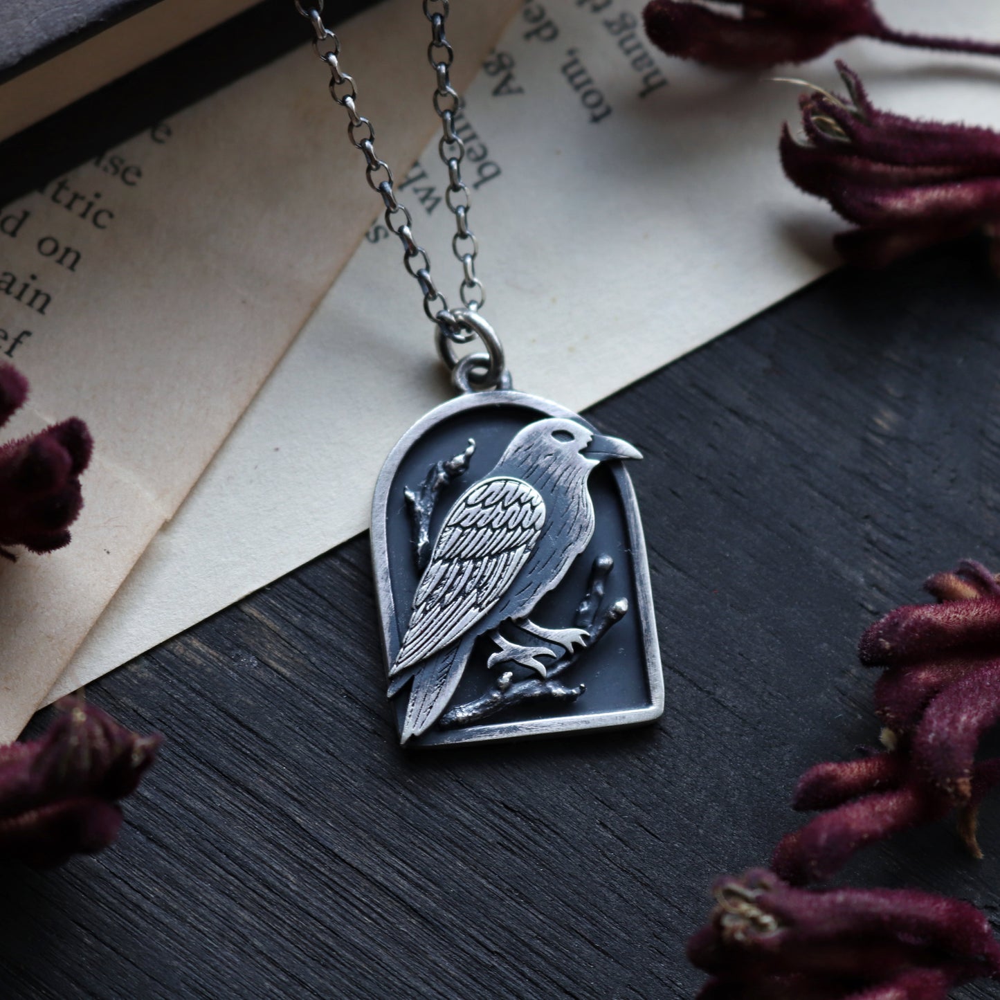 Hidden Crow Necklace