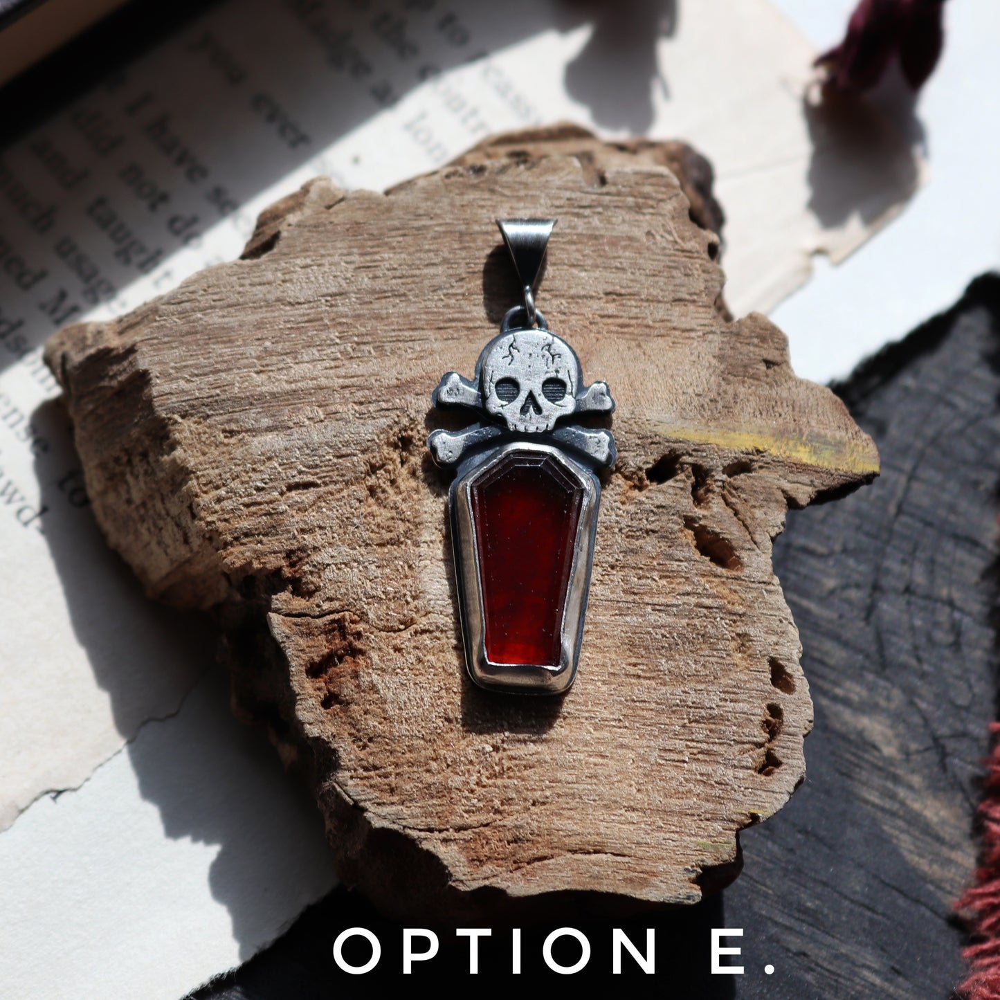 Gemstone Skull Necklace