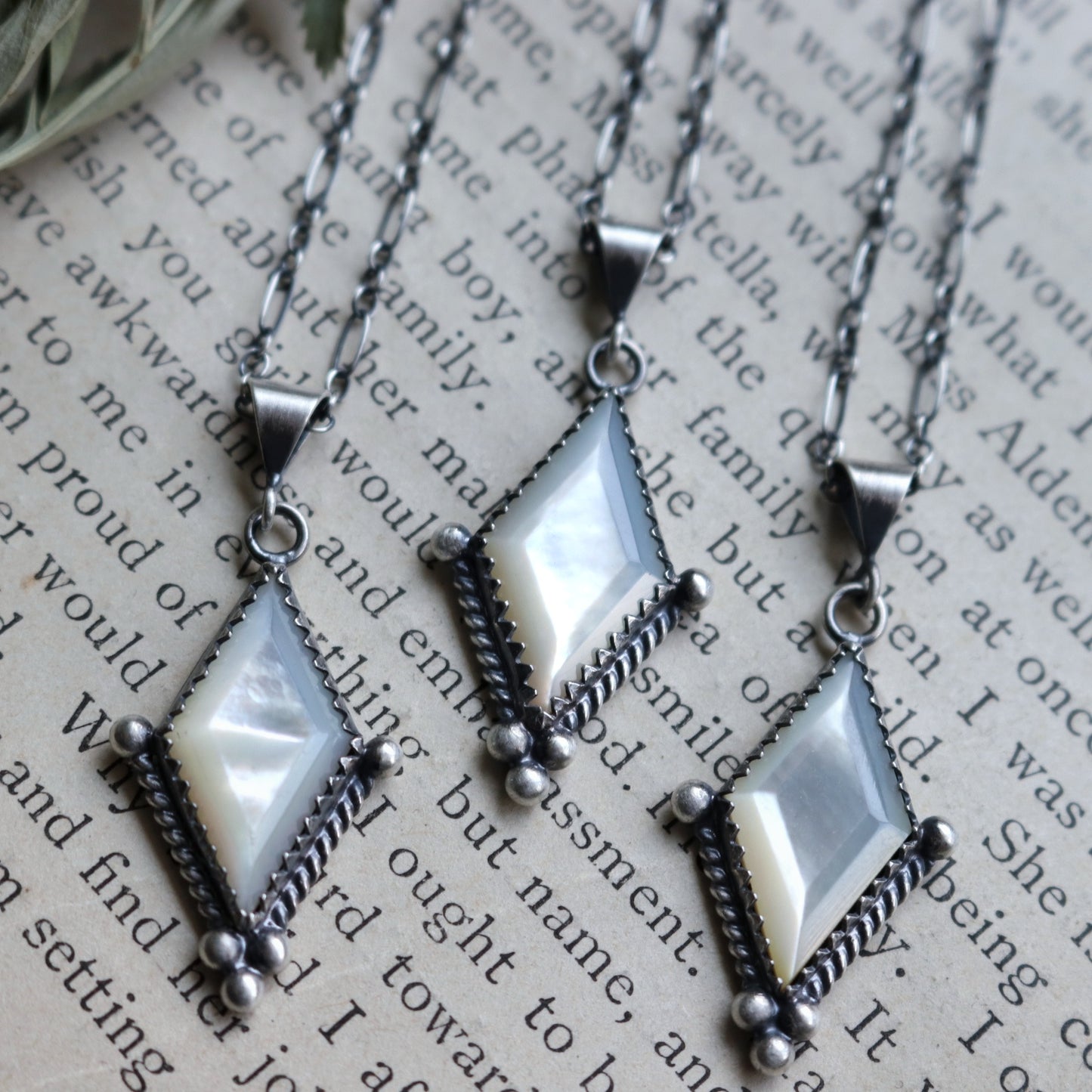 Mother of Pearl Charm Necklace