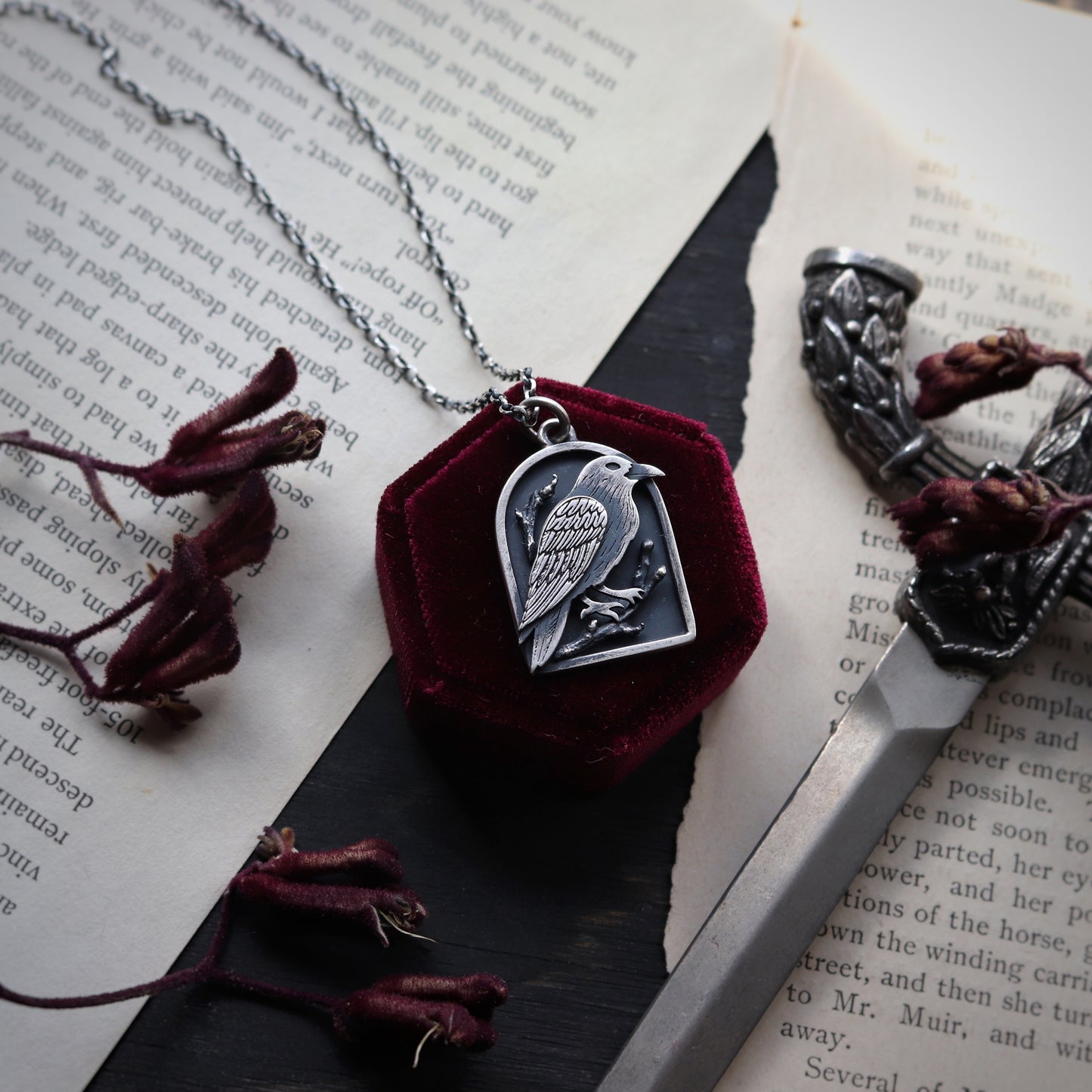 Hidden Crow Necklace