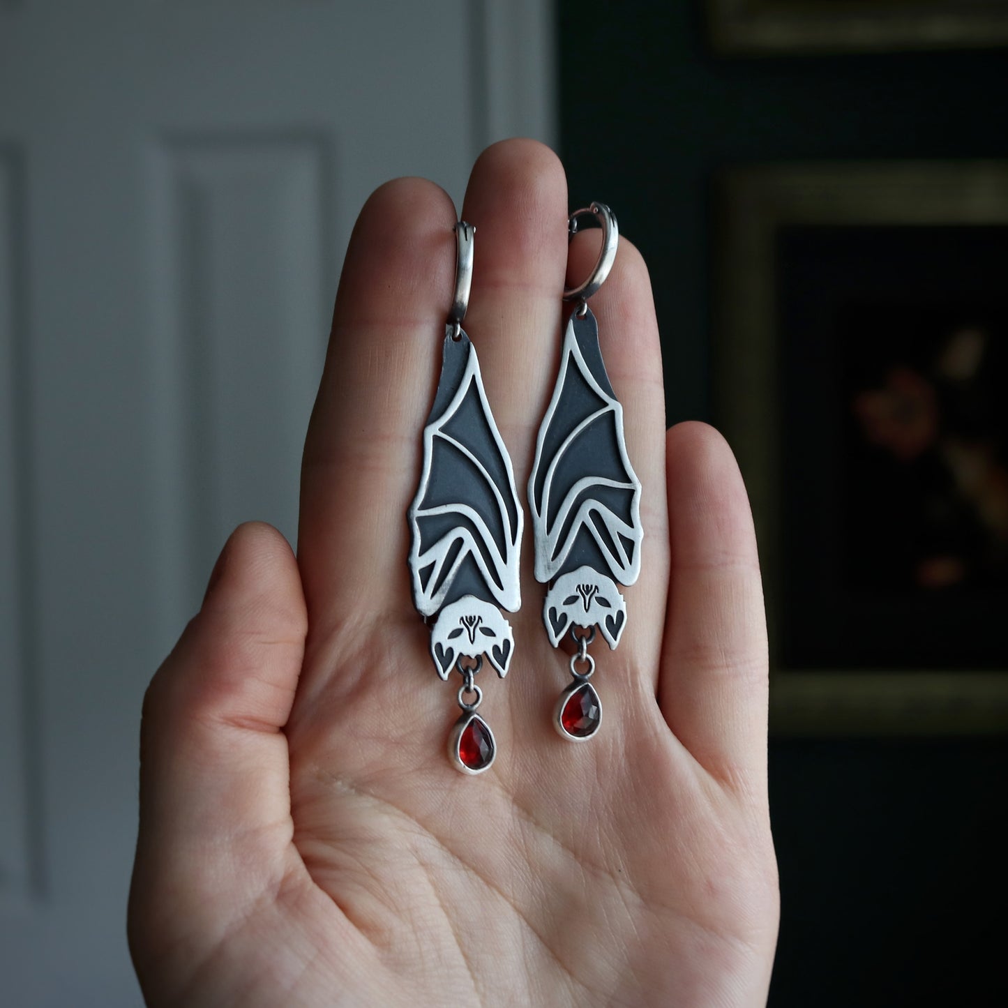 Large Bat Earrings