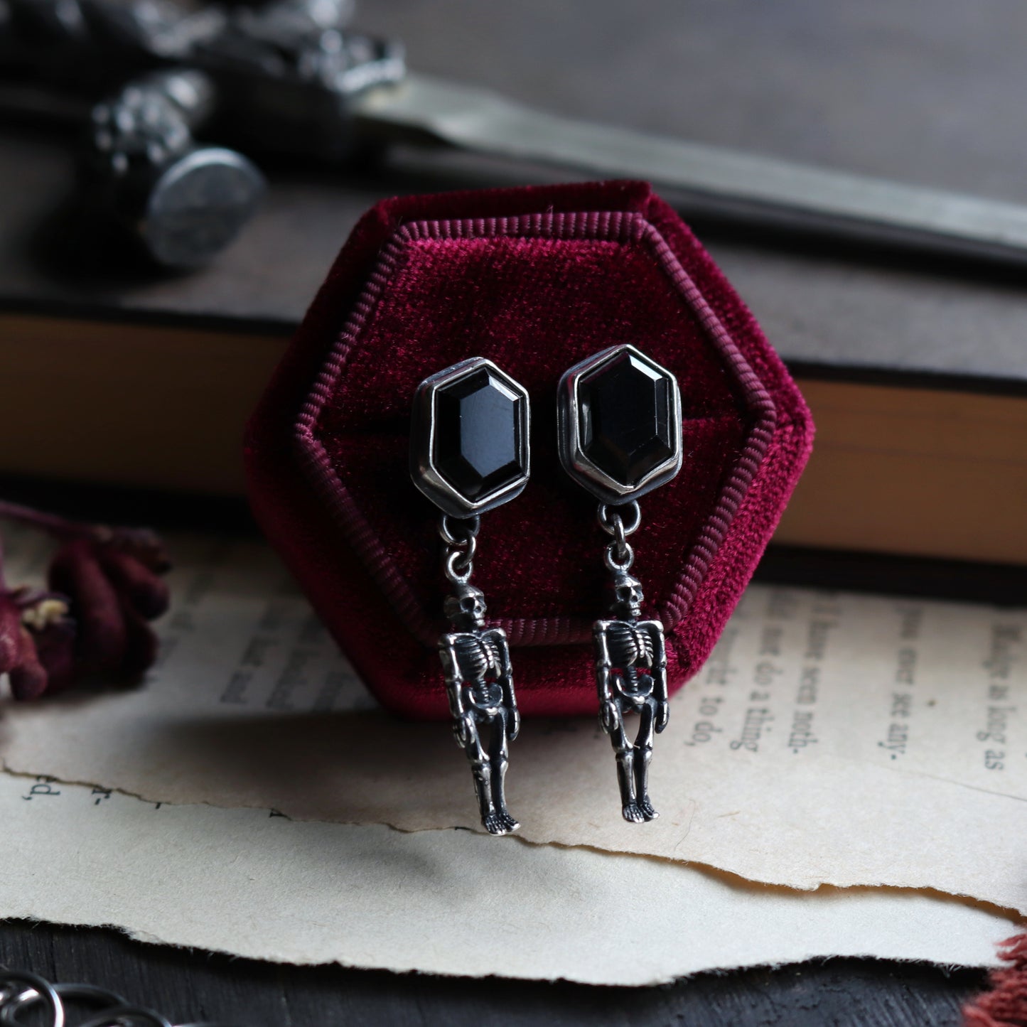 Skeleton Stud Earrings