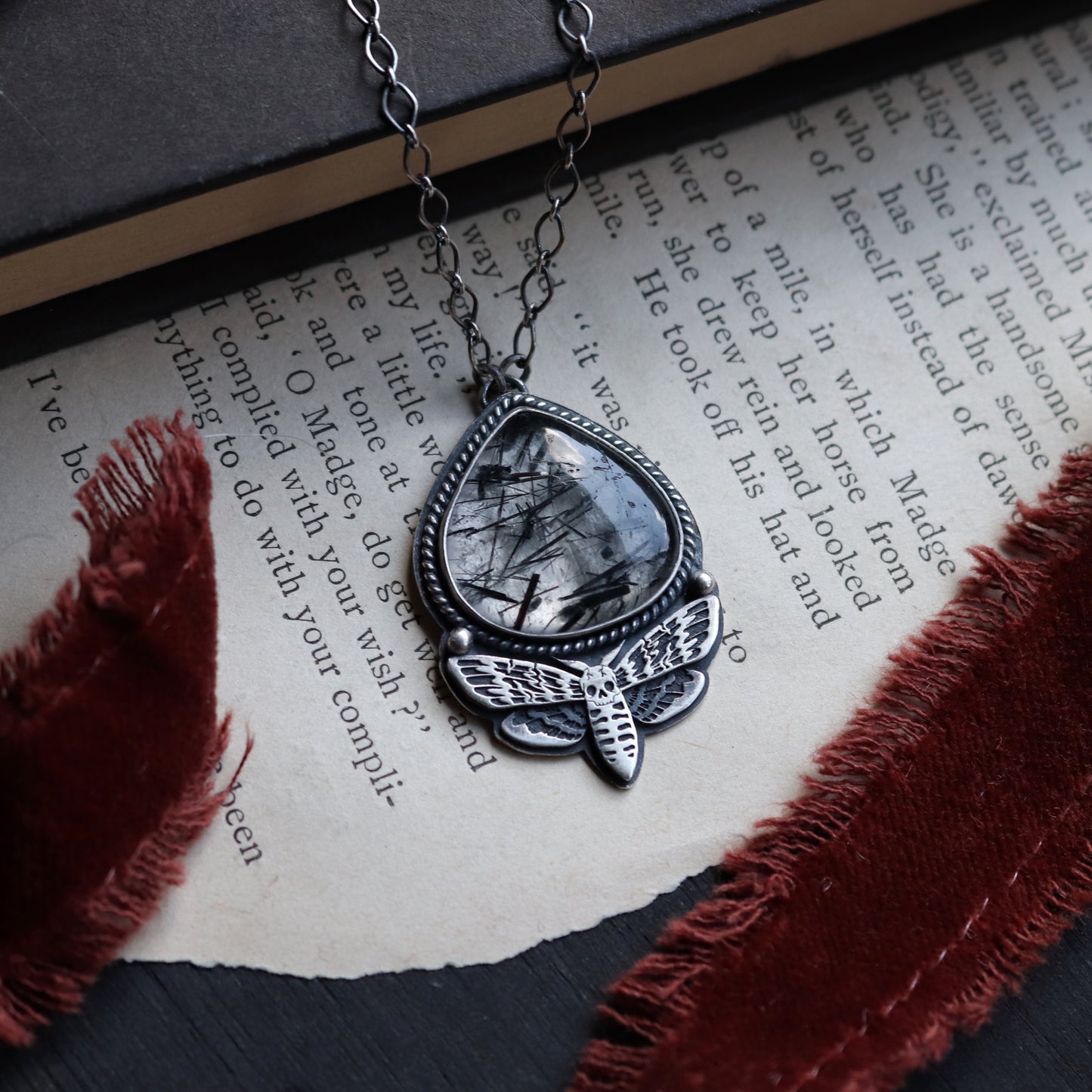 Deaths Head Moth Pendant