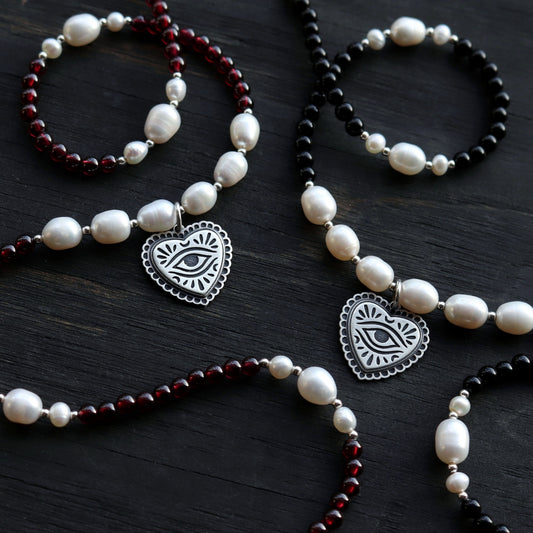 Beaded Gemstone Necklace