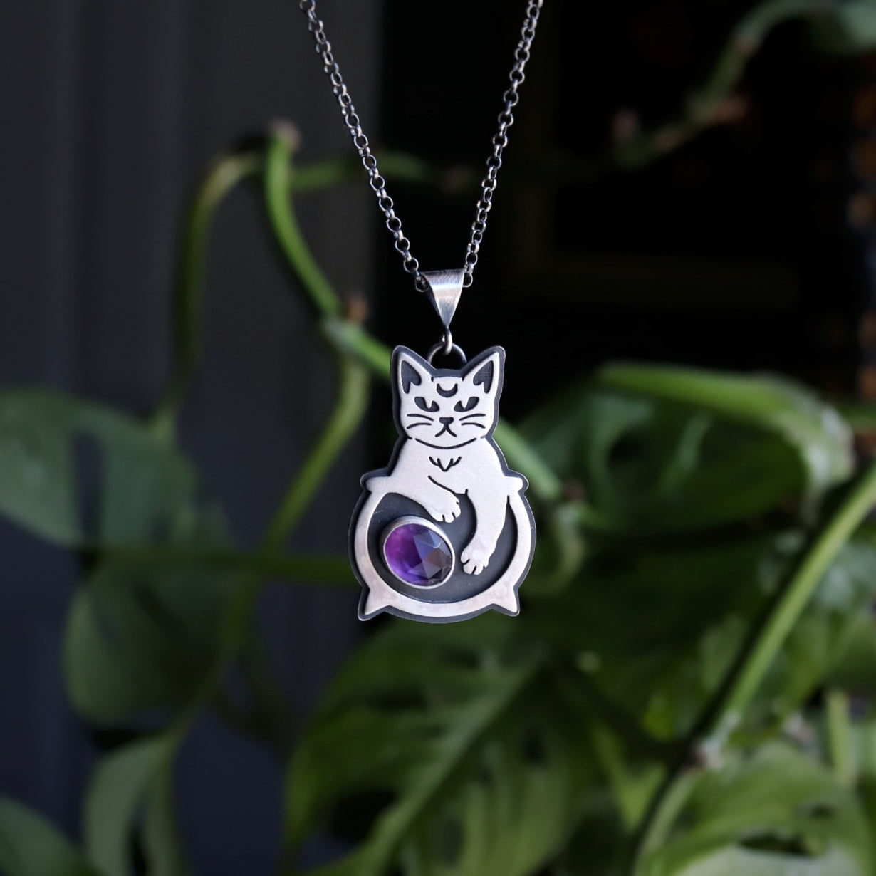 Cauldron Kitty Necklace
