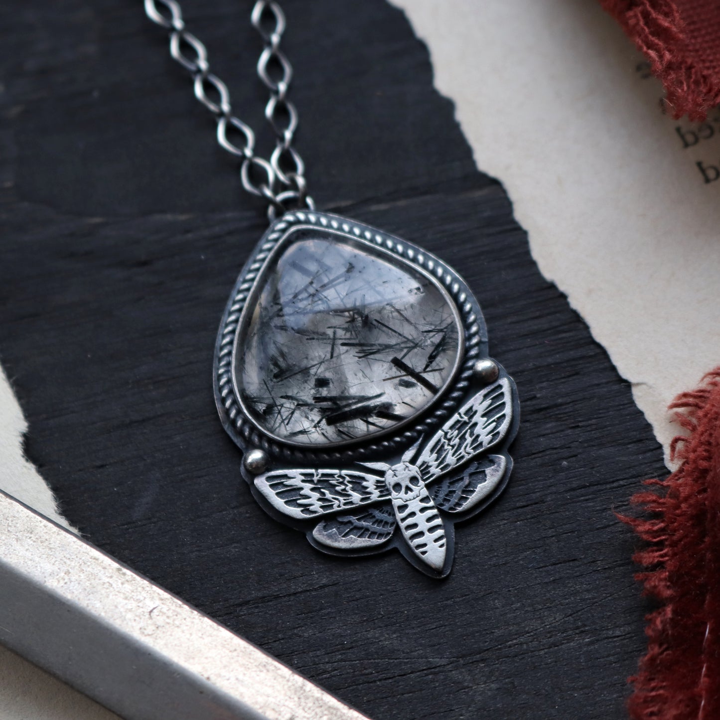 Deaths Head Moth Pendant