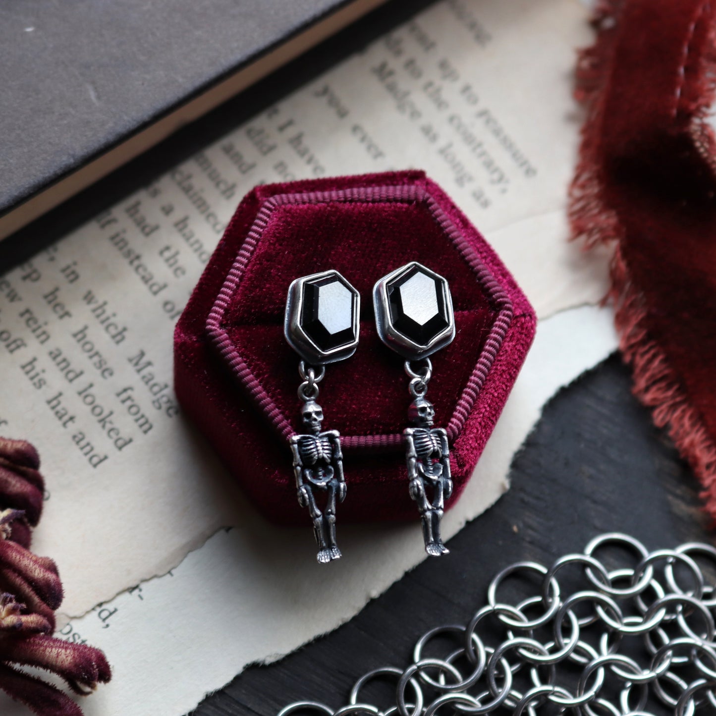 Skeleton Stud Earrings
