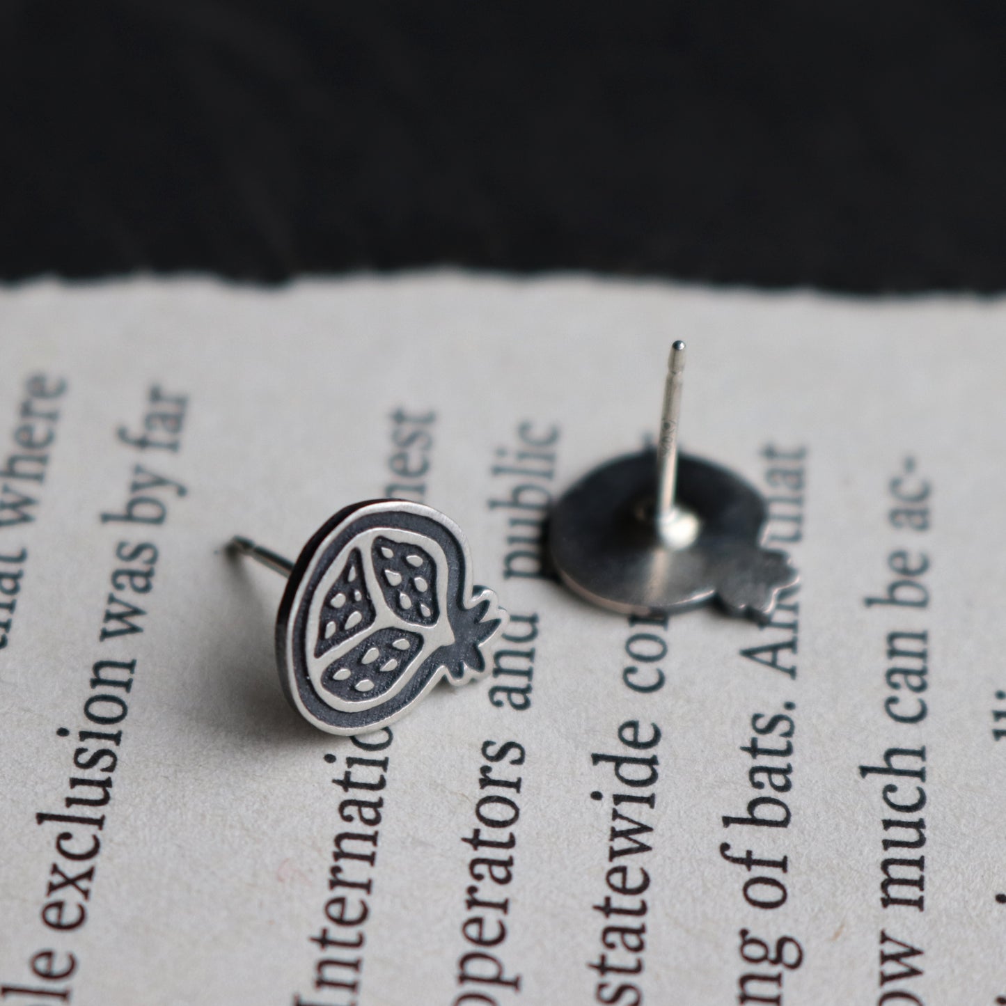 Pomegranate Studs