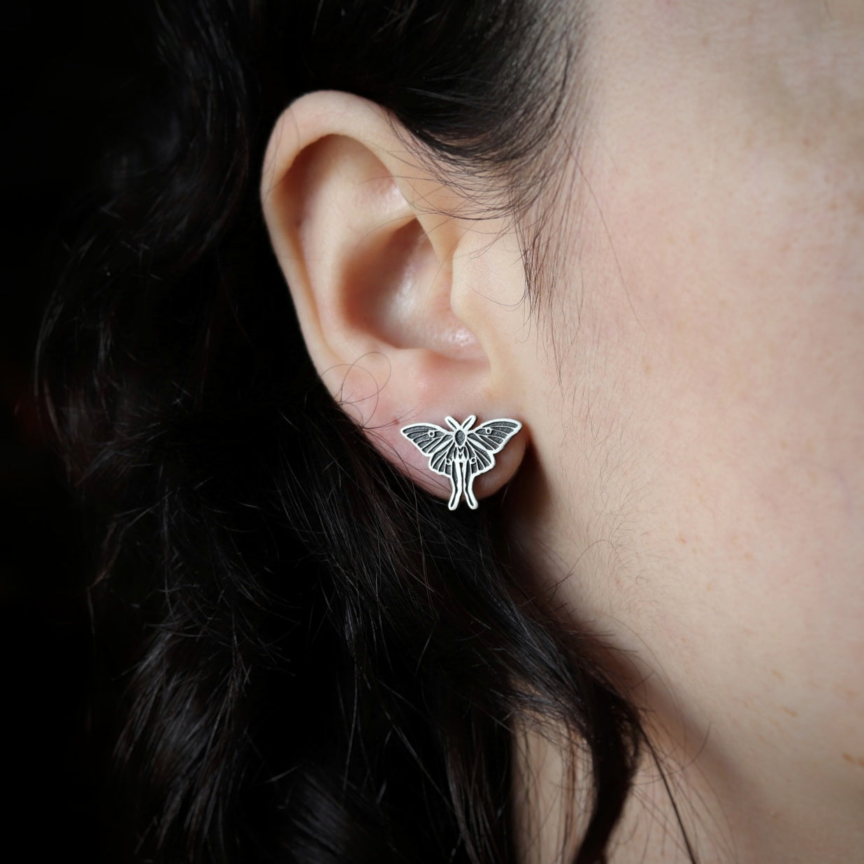 Luna Moth Studs