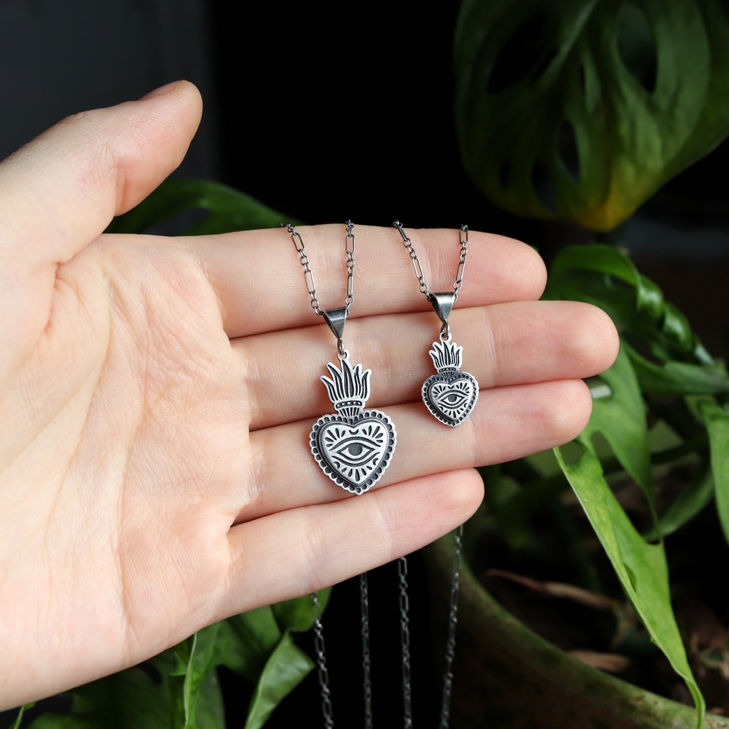 Flaming Heart Charm