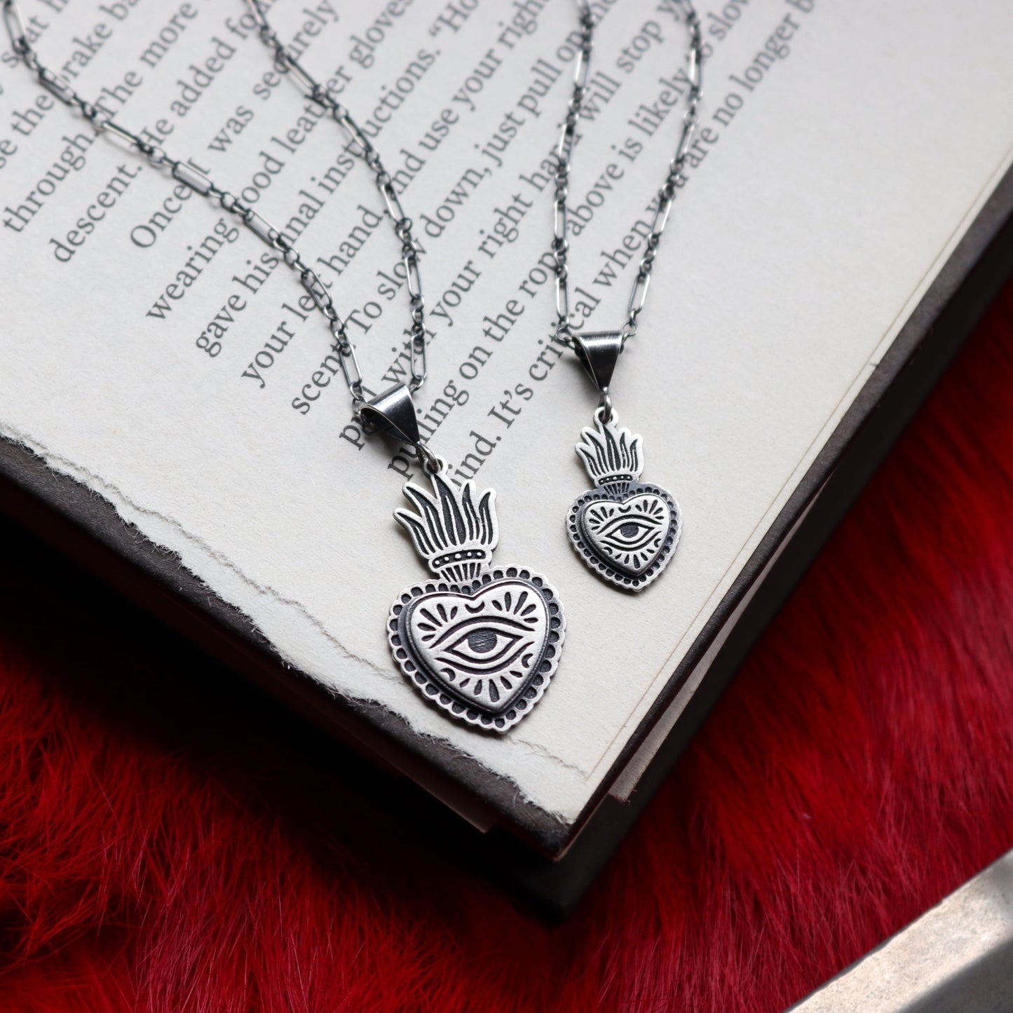 Flaming Heart Charm