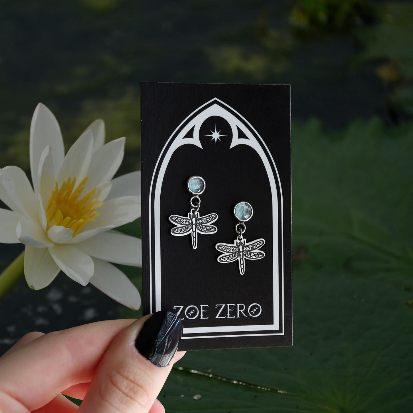 Dragonfly Gemstone Studs