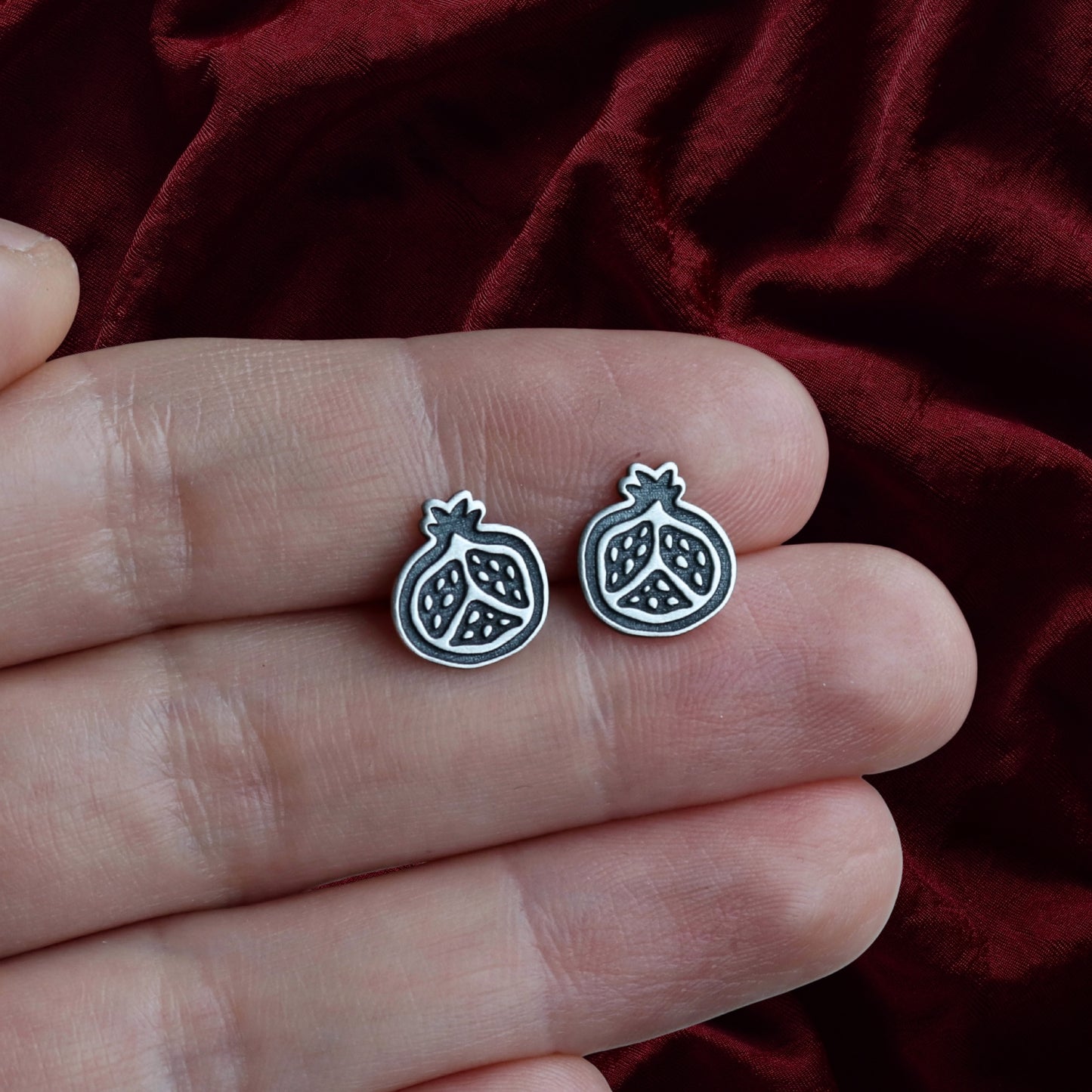 Pomegranate Studs