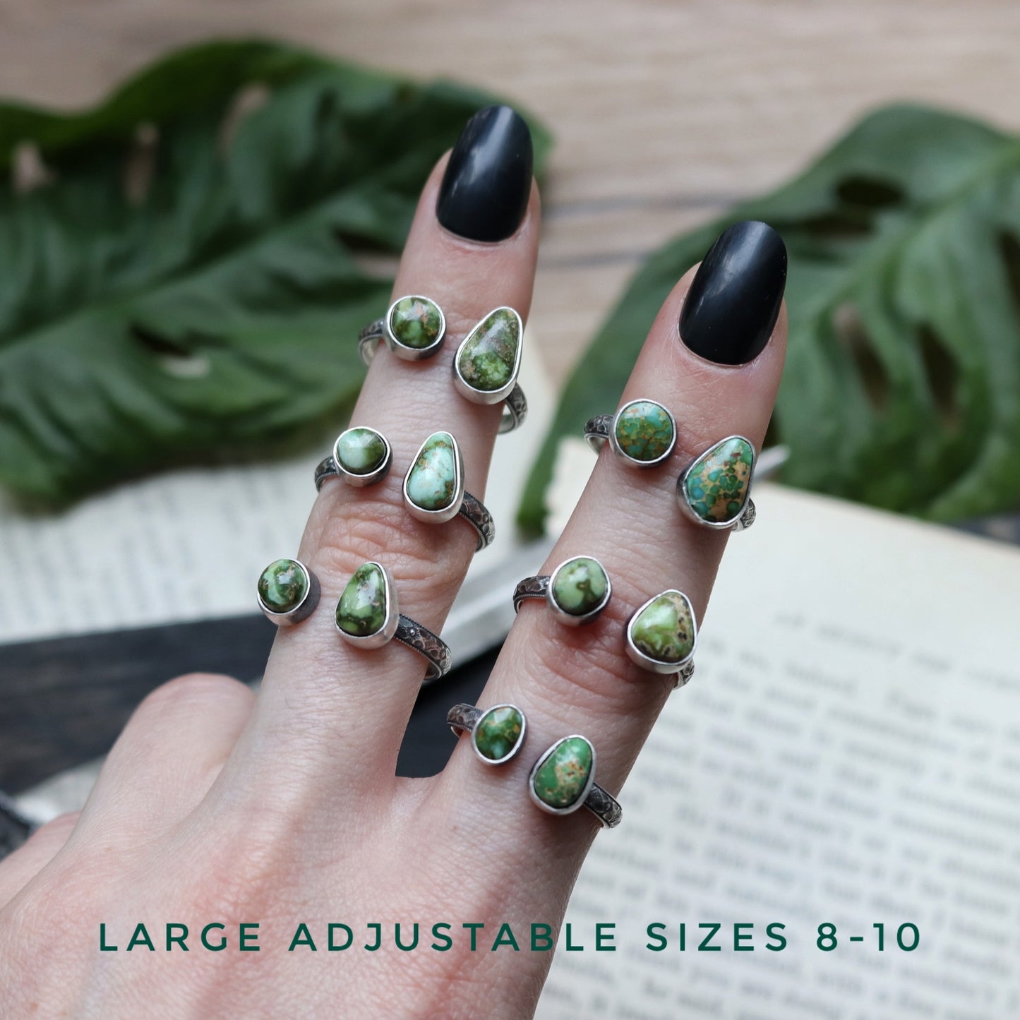 Mossy Duo Rings (8528197976226)