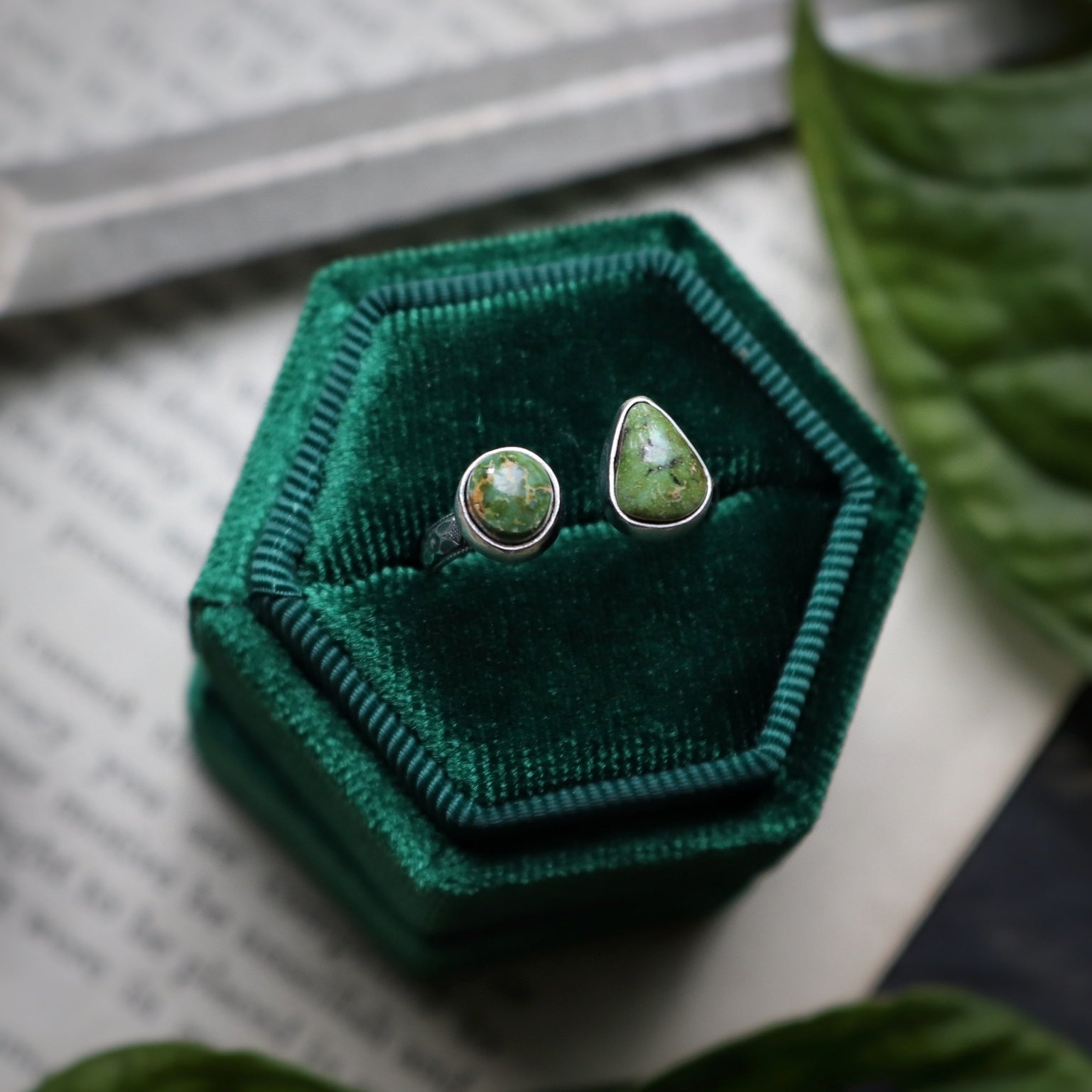 Mossy Duo Rings (8528197976226)