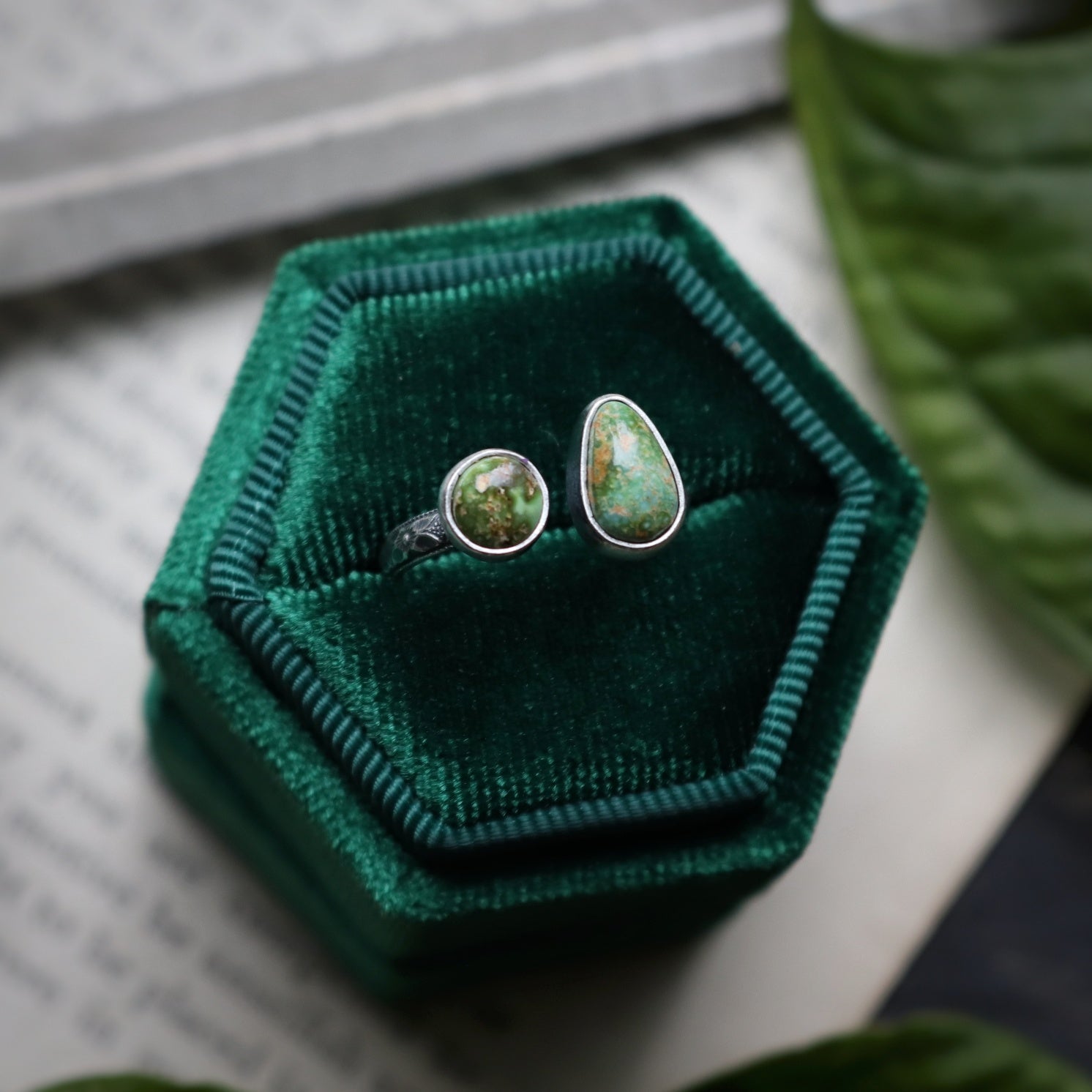 Mossy Duo Rings (8528197976226)