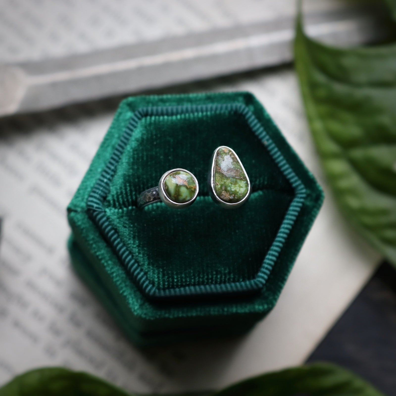 Mossy Duo Rings (8528197976226)