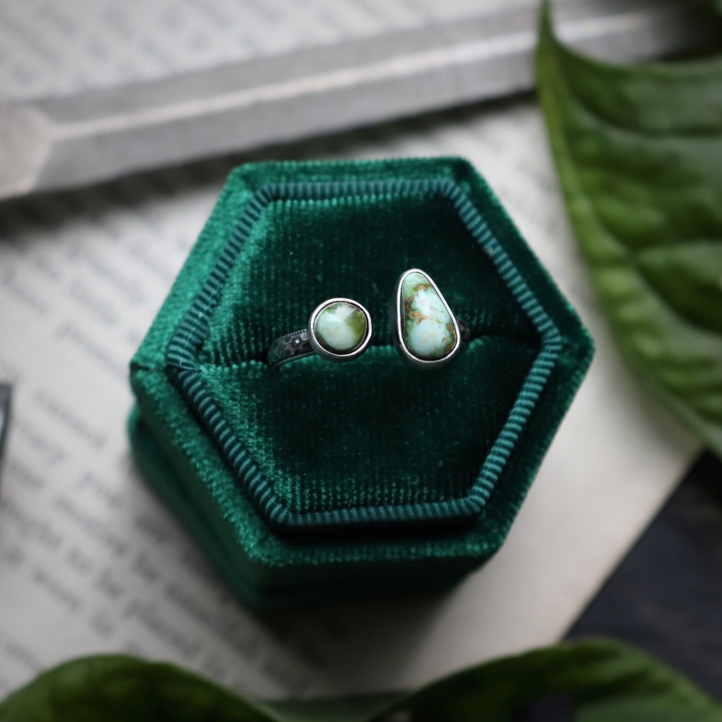 Mossy Duo Rings (8528197976226)