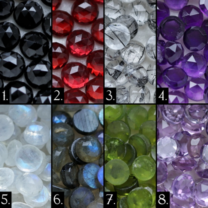 Gemstone Bat Earrings