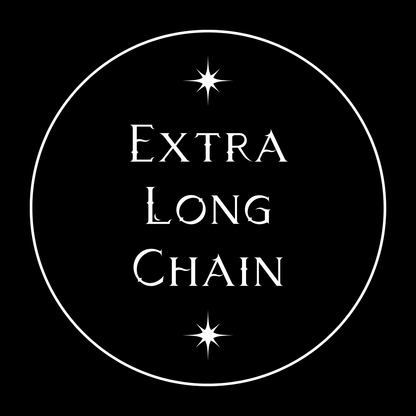 Extra Long Chain-Mourning Star Necklace