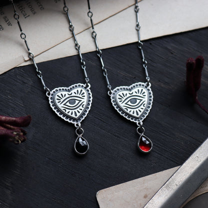 Lover's Eye Necklace (With Stone)