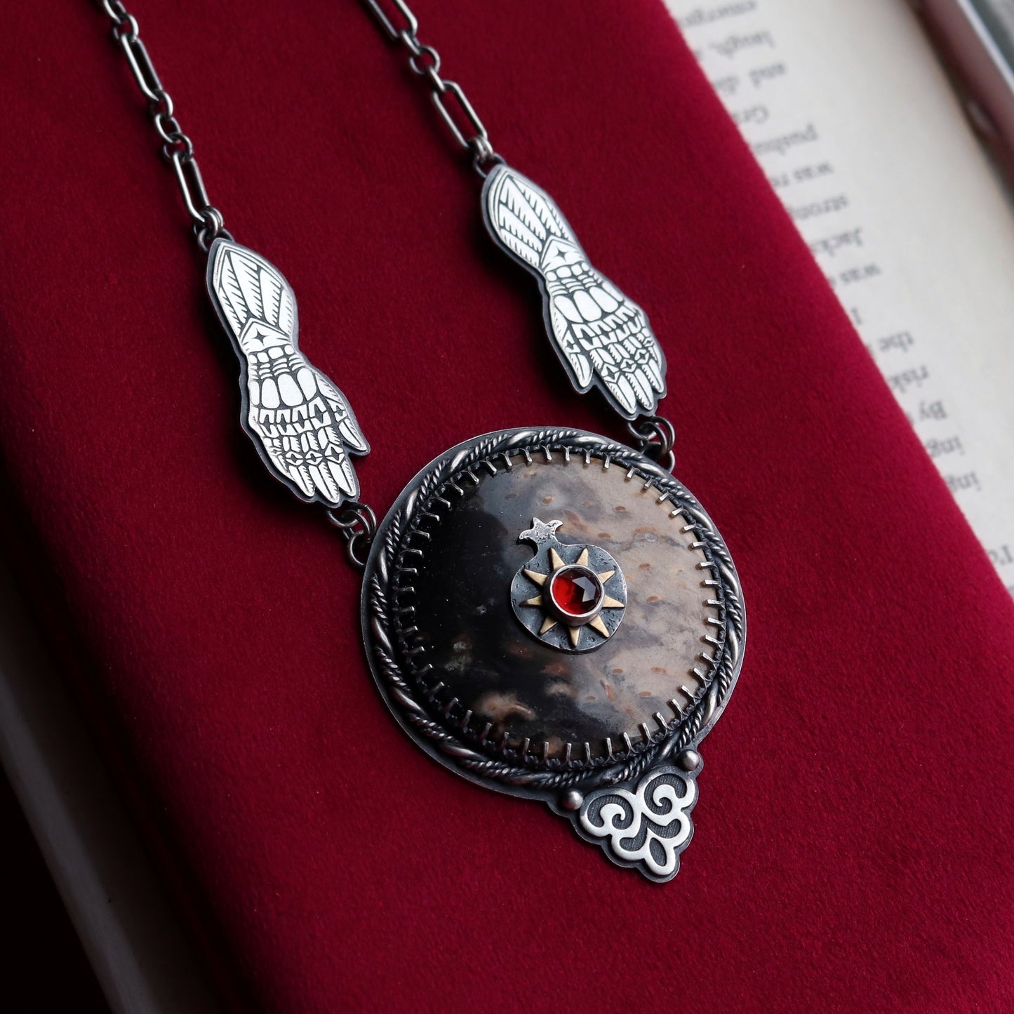 Pomegranate Statement Pendant