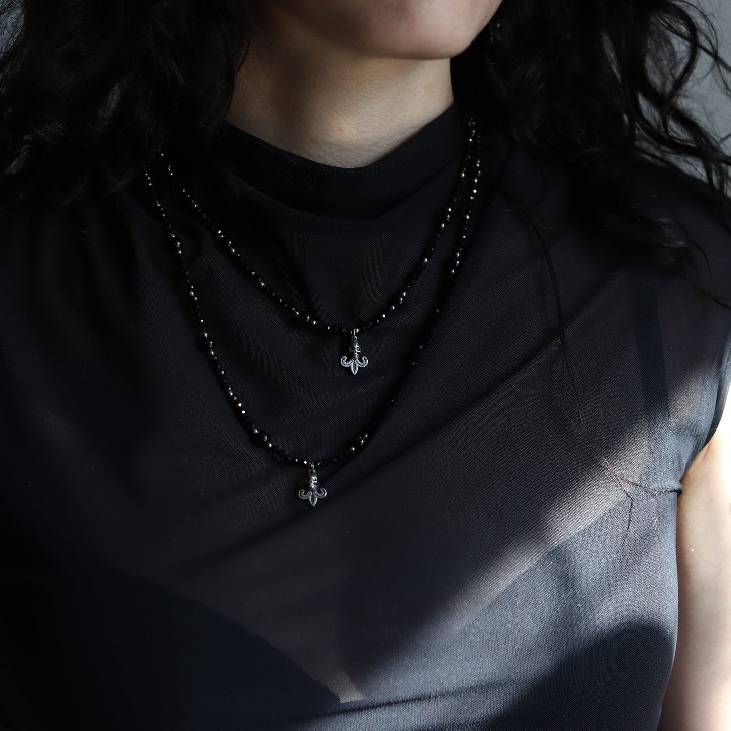 Beaded Mourning Necklaces