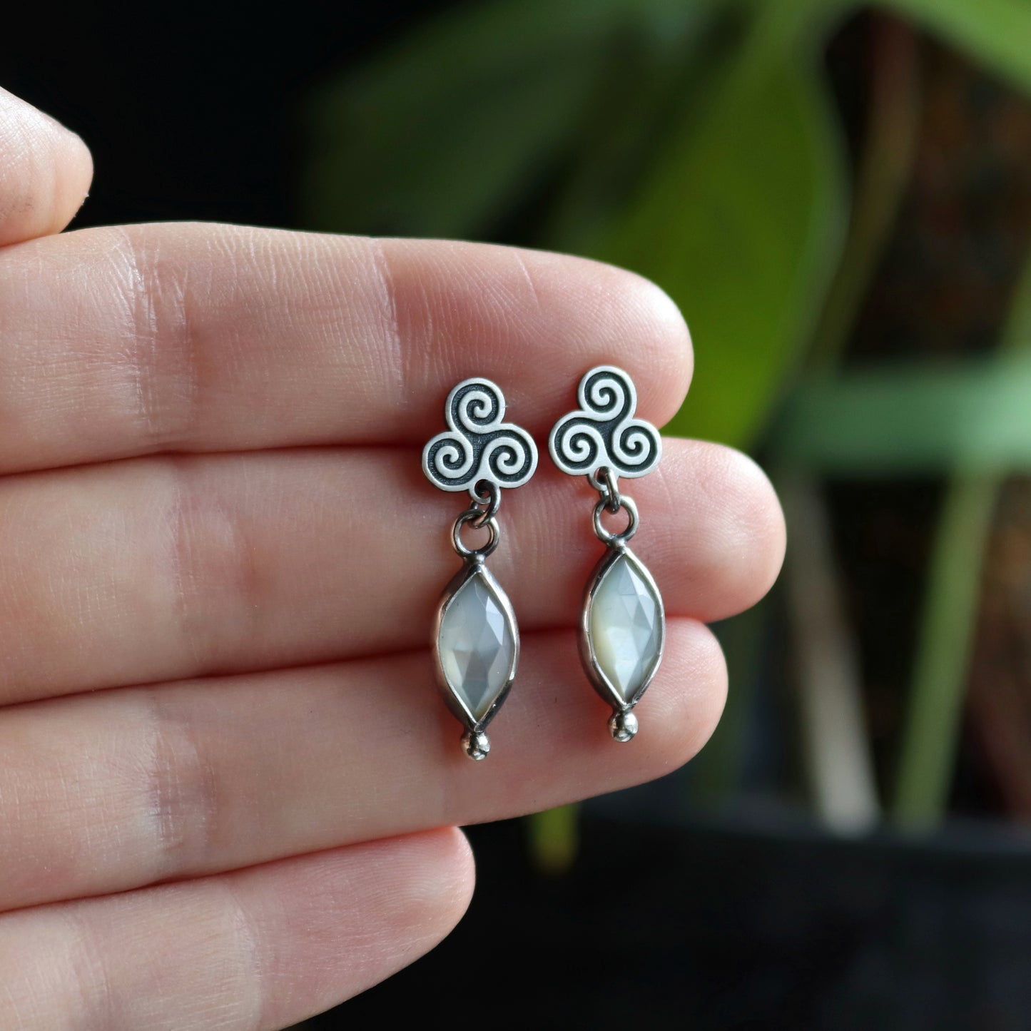 Triskele Spiral Studs