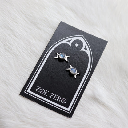 Moon Phase Studs