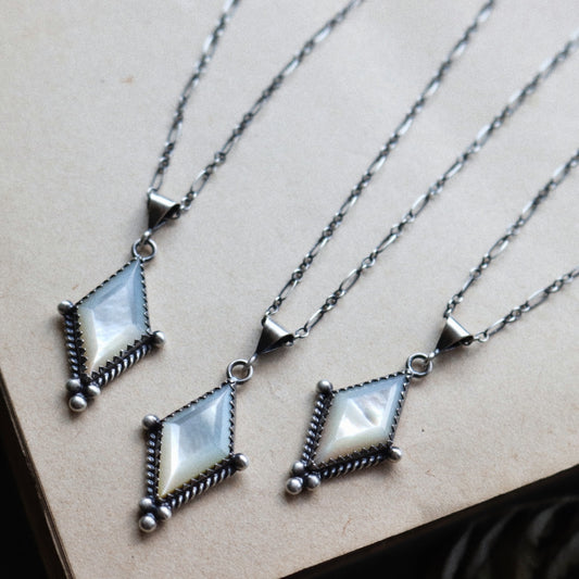 Mother of Pearl Charm Necklace