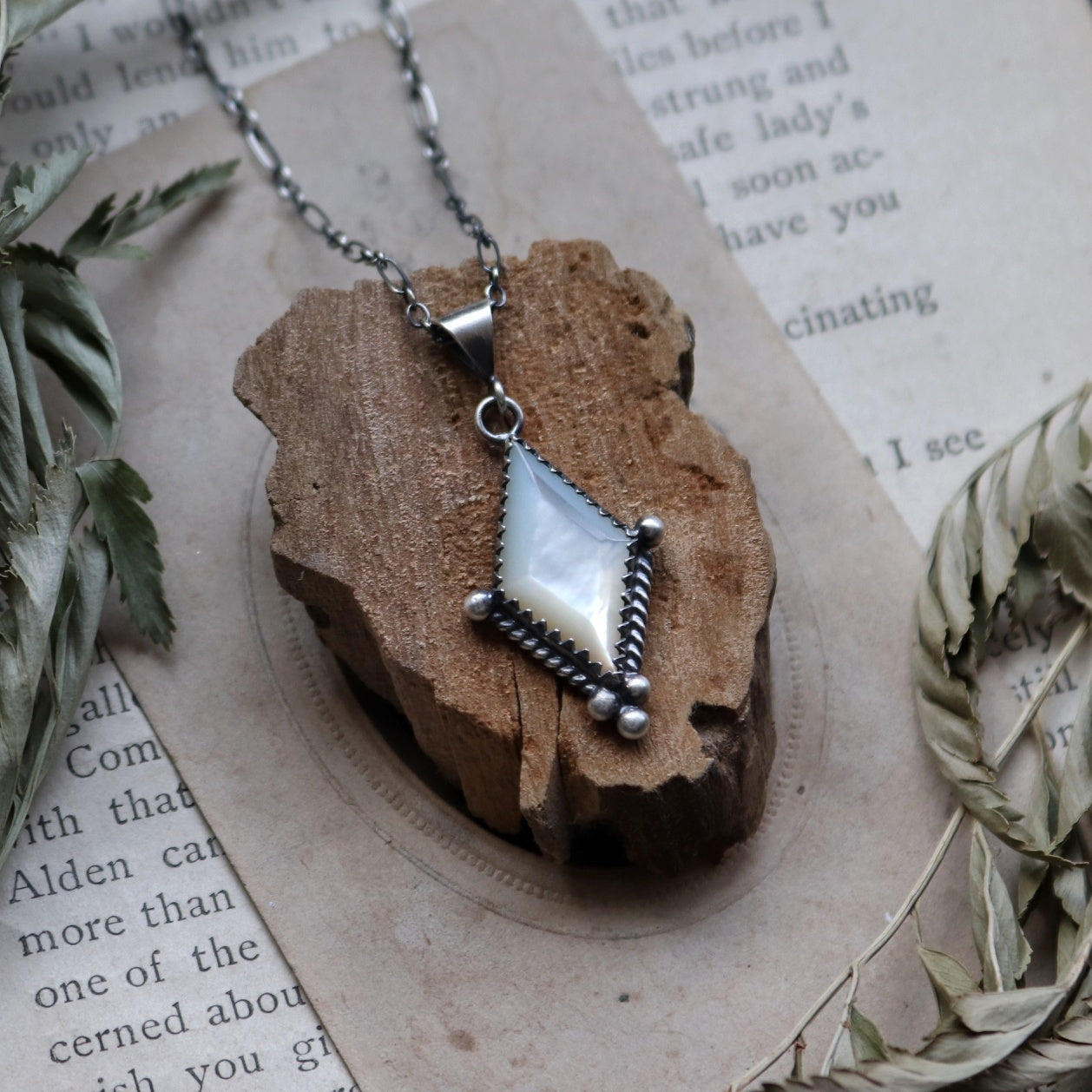 Mother of Pearl Charm Necklace
