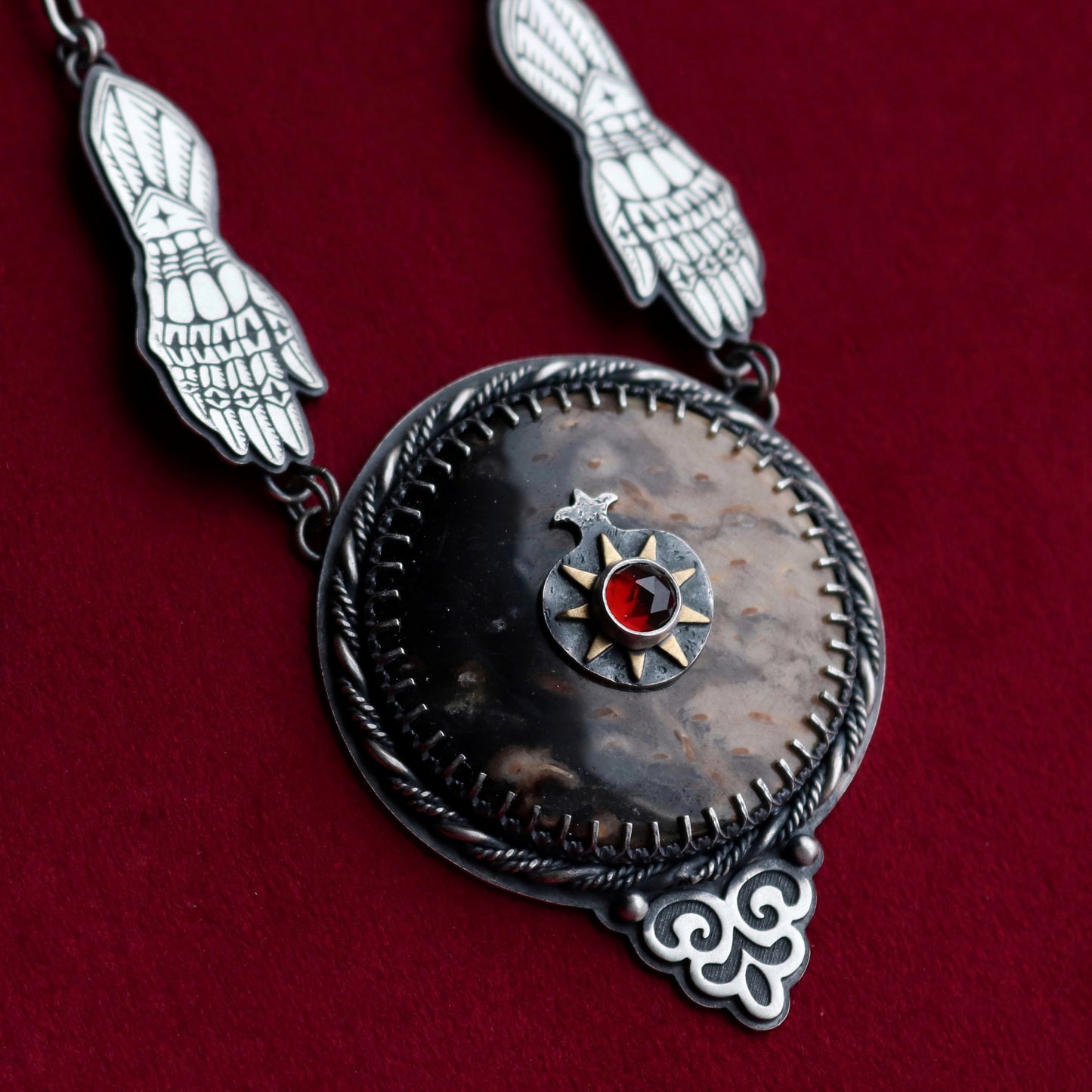 Pomegranate Statement Pendant