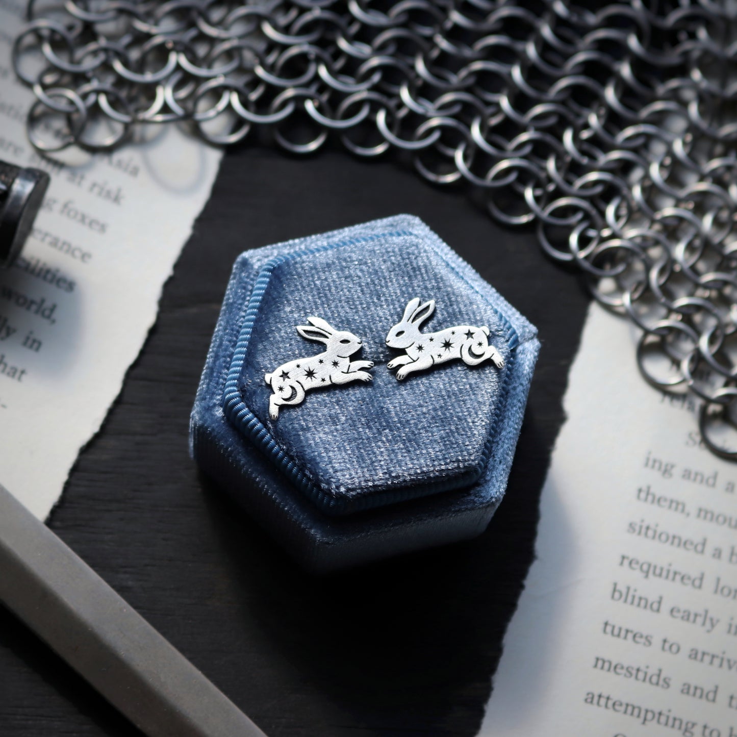 Celestial Bunny Studs