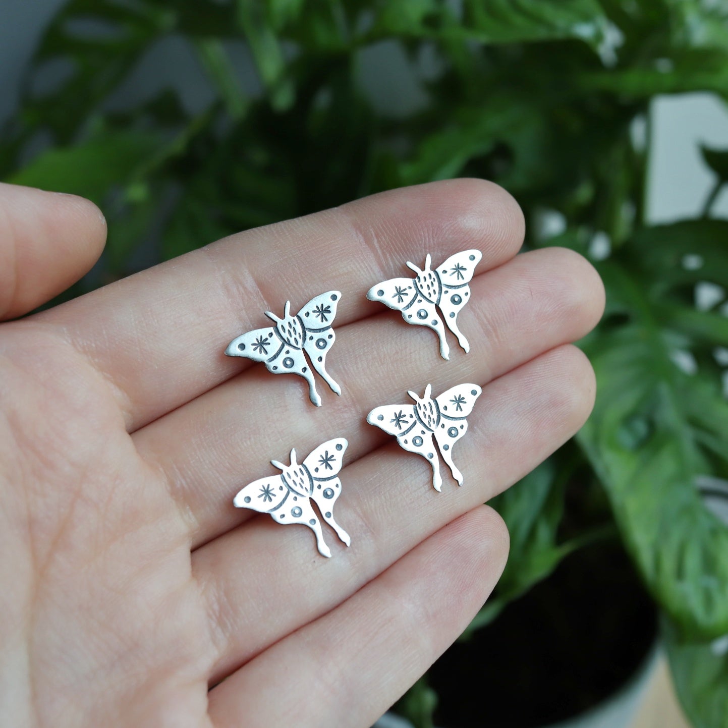 Luna Moth Studs (8390209831074)