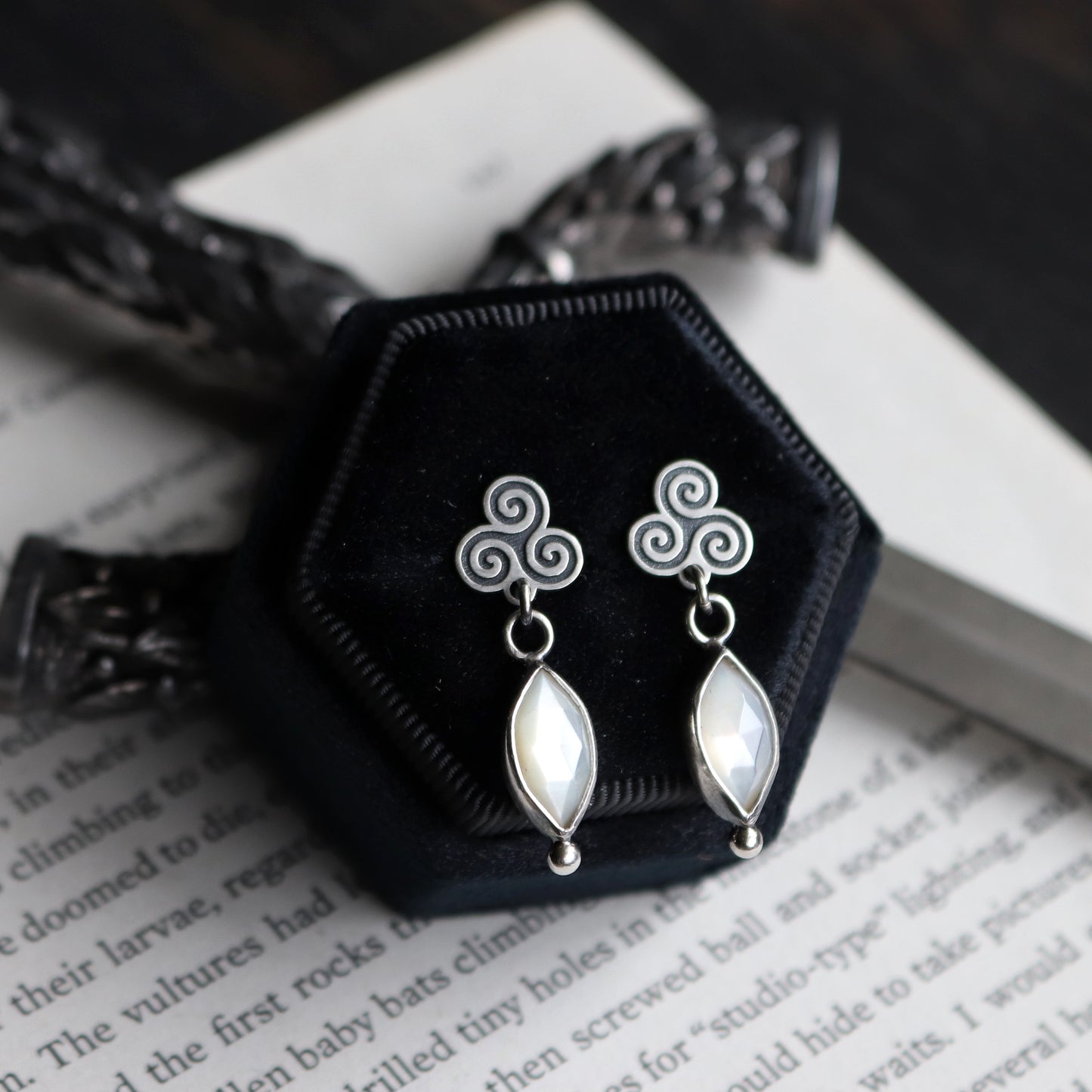 Triskele Spiral Studs