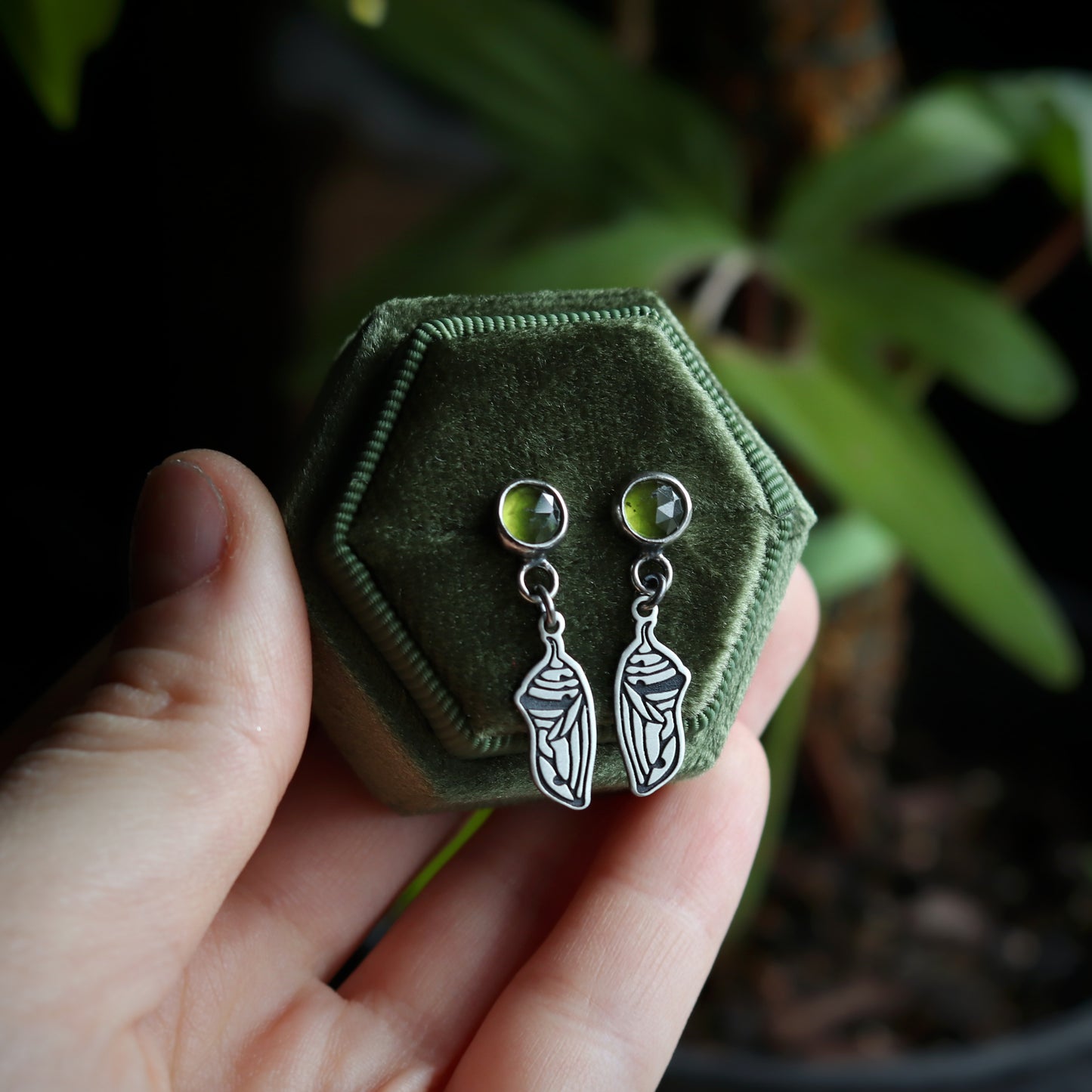 Cocoon Gemstone Studs