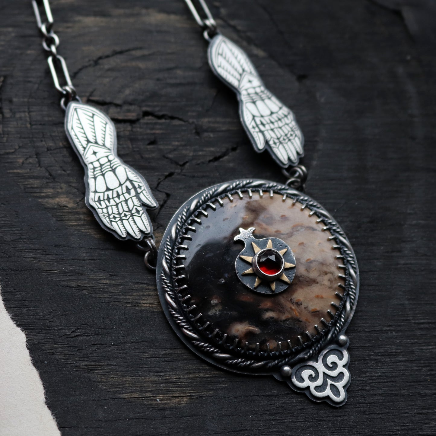 Pomegranate Statement Pendant