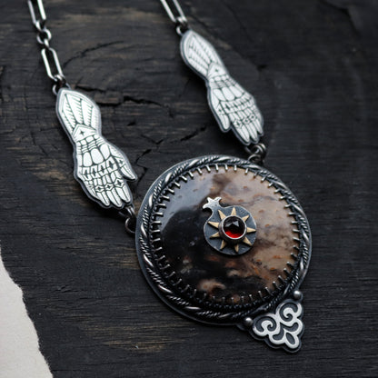 Pomegranate Statement Pendant