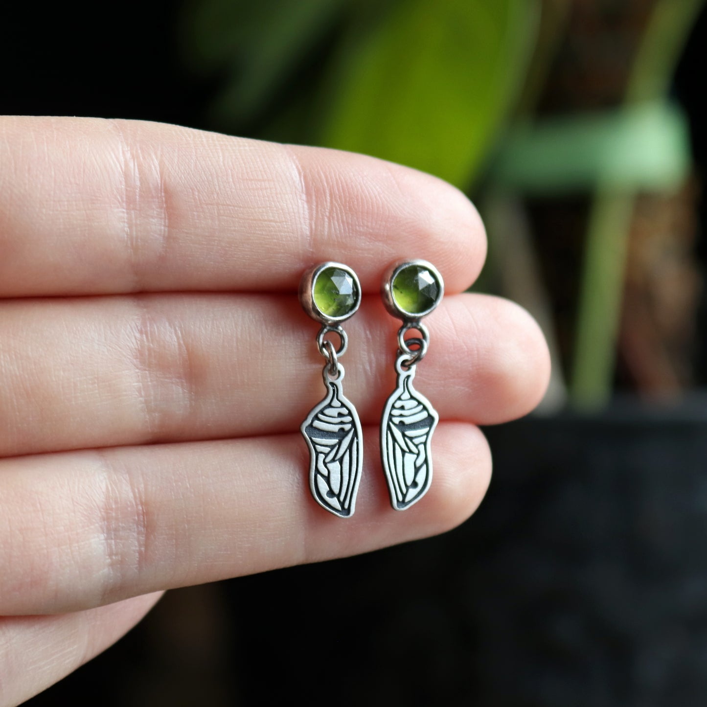 Cocoon Gemstone Studs