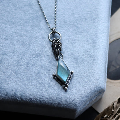 Labradorite Chainmail Necklace