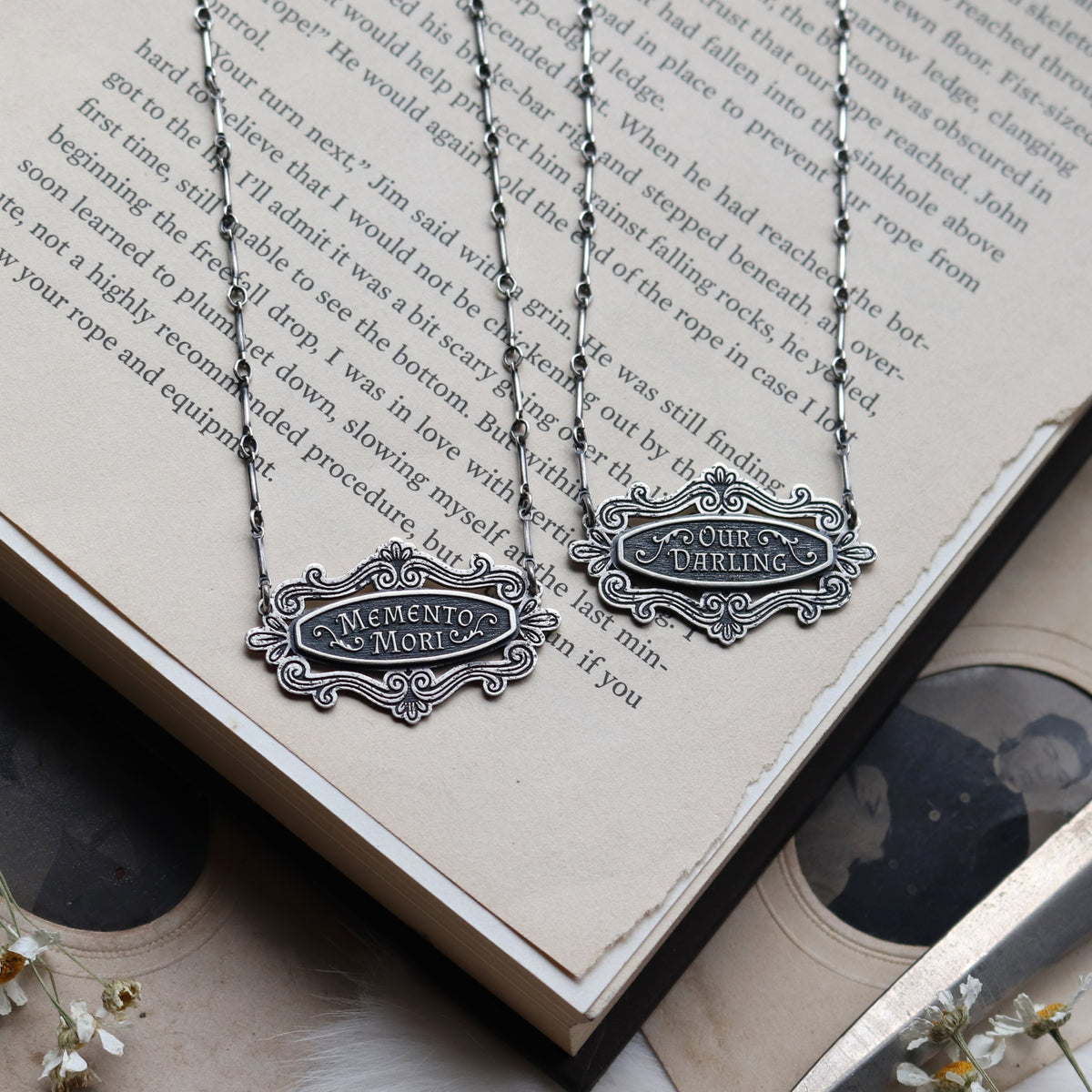Mini Casket Plaque Necklaces