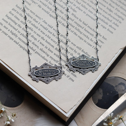 Mini Casket Plaque Necklaces