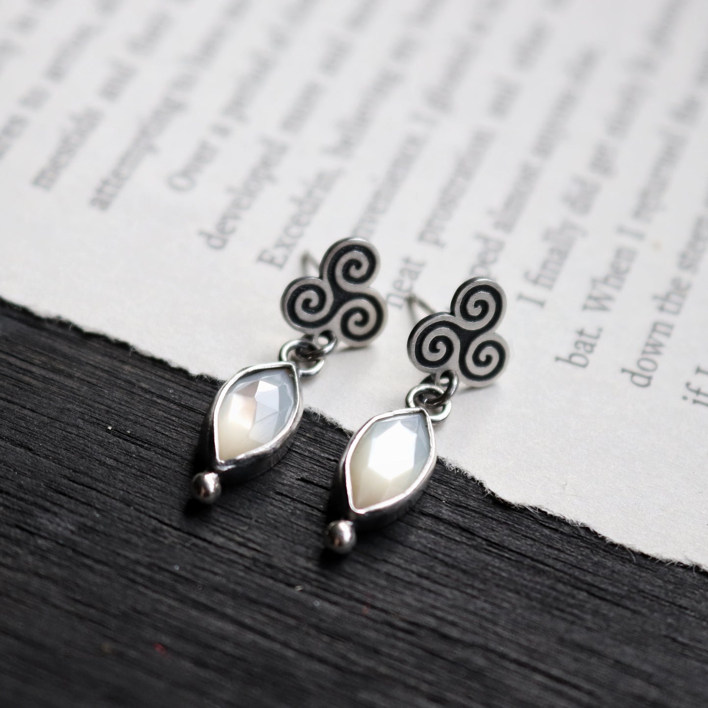 Triskele Spiral Studs